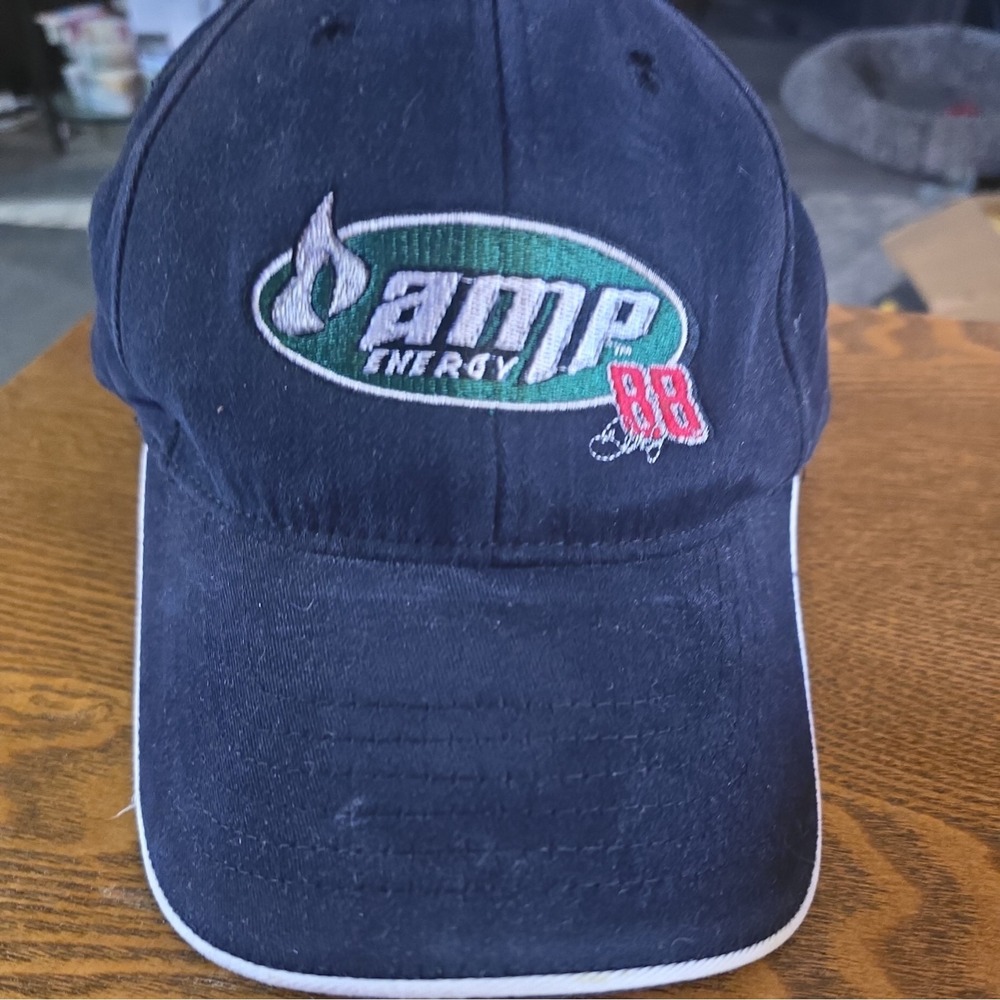 AMP Energy Hat NASCAR #88‎ Dale Earnhardt Jr  Navy Blue Chase Authentics VGC